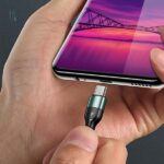 USAMS Braided Cable U55 2A micro USB 1pc for set U55 green 1m SJ450USBSG02 (US-SJ450) - imagine 4