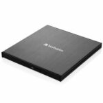 Verbatim External Slimline Blu-ray Ultra HD 4K Burner + USB-C/USB-A Cable black 43888