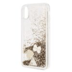 Guess GUHCPXGLHFLGO iPhone X/Xs gold hard case Glitter Hearts - imagine 3