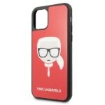 Karl Lagerfeld KLHCN61DLHRE iPhone 11 6,1" / Xr red Iconic Glitter Karl`s Head - imagine 3