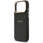 Case Guess Peony Hot Stamp MagSafe for iPhone 17 Pro Max black - imagine 6