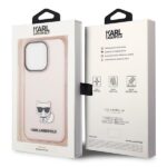 Karl Lagerfeld KLHCP14XCTTRI iPhone 14 Pro Max 6,7" hardcase pink Transparent Choupette Body - imagine 8