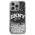 DKNY DKHCP16XLBNAEK iPhone 16 Pro Max  6.9" black hardcase Liquid Glitter Arch Logo - imagine 3