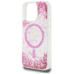 Guess HC Resin Bottom Glitter Case for iPhone 16 Pro Max MagSafe Pink - imagine 6