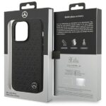 Mercedes MEHCP14L8REMPK iPhone 14 Pro 6.1" Black Hardcase Leather Stars Pattern - imagine 8