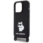 Karl Lagerfeld KLHCP15XSCBSCNK iPhone 15 Pro Max 6.7" hardcase black Crossbody Silicone Choupe - imagine 5