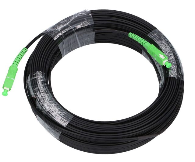 Extralink SC/APC-SC/APC Flat | Patchcord | drop, single mode, Simplex, G.657A2, 20m - imagine 2