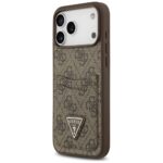 Case Guess 4G Double Card Triangle for iPhone 17 Pro Max brown - imagine 2