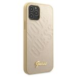 Guess GUHCP12LPUILGLG iPhone 12 Pro Max 6,7" gold hardcase Iridescent Love Script Gold Logo - imagine 4