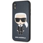 Karl Lagerfeld KLHCI61IKPUBL iPhone Xrhardcase blue Iconic Karl Embossed - imagine 2