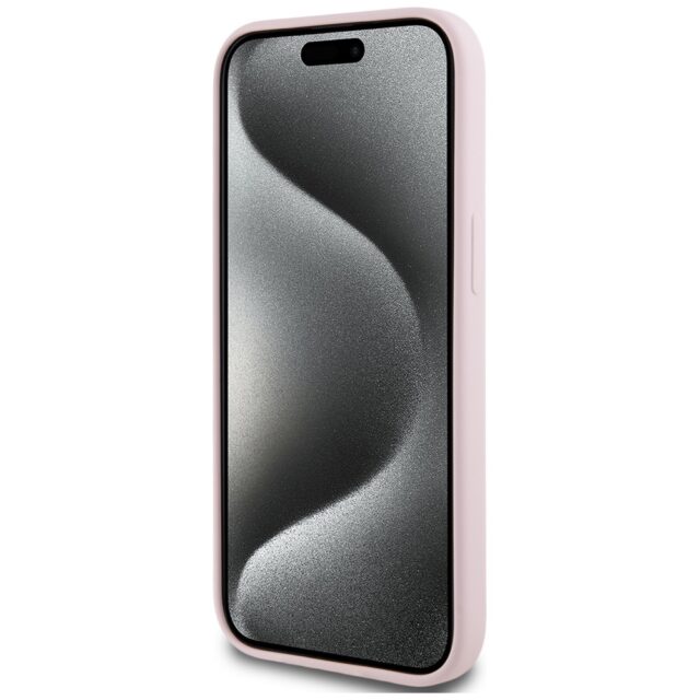 Case Karl Lagerfeld Silicone Karl&Choupette MagSafe for iPhone 15 pink - imagine 5