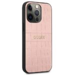 Guess GUHCP13LPCRBPI iPhone 13 Pro / 13 6,1" pink Croco Strap Collection - imagine 4
