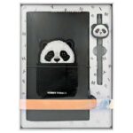 Nimmy 2in1 Set notebook + pen black Big Eyed Pet 2.0 Panda