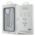 Guess GUHCP15SPSFDGSS iPhone 15 / 14 / 13 6.1" silver hardcase Sequin Script Metal - imagine 8