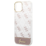 Guess GUHCP14MHG4MHP iPhone 14 Plus / 15 Plus 6.7" pink hardcase 4G Pattern Script - imagine 6