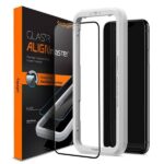 Spigen Alm Glass FC iPhone 11 Tempered Glass Black Frame with Installation Frame AGL00106