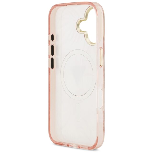 Guess Jungle Tonal Triangle MagSafe Case for iPhone 17 Pink - imagine 7