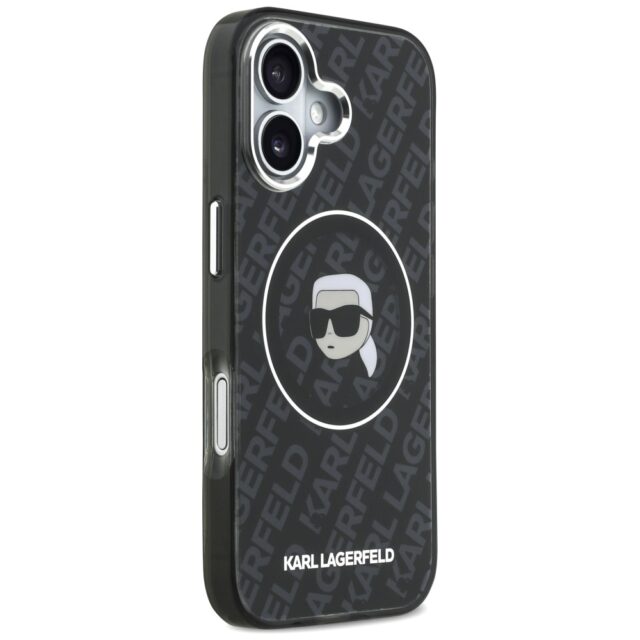 Case Karl Lagerfeld IML Karl Head Logo   MagSafe for iPhone 17 Pro black - imagine 4