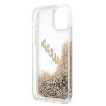 Guess GUHCP12MGLVSGO iPhone 12/12 Pro 6,1" gold hardcase Glitter Vintage Script - imagine 8