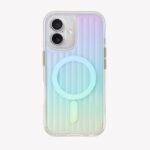 UNIQ Coehl Linear iPhone 16 case 6.1" Magnetic Charging Opal/iridescent