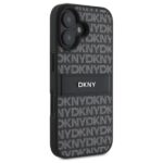 DKNY DKHCP16SPRTHSLK iPhone 16 6.1" black hardcase Texture Pattern Tonal Stripe - imagine 4