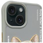 Nimmy case iPhone 15 6.1" gray Glasses Cool Dog - imagine 3