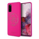 Guess GUHCS62LS4GFU S20 G980 fuchsia hard case Silicone 4G Tone On Tone