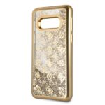 Guess GUHCS10LPEOLGGO S10e G970 gold hard case 4G Peony Liquid Glitter - imagine 3