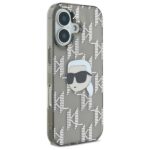 Karl Lagerfeld KLHCP16SHKLPKHK iPhone 16 6.1" black hardcase IML Karl Head Electroplated - imagine 4