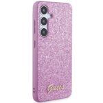 Guess GUHCS24SHGGSHU S24 S921 purple hardcase Glitter Script - imagine 4