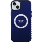 Audi IML Big Logo MagSafe Case iPhone 15 Plus / 14 Plus 6.7" navy blue hardcase AU-IMLMIP15