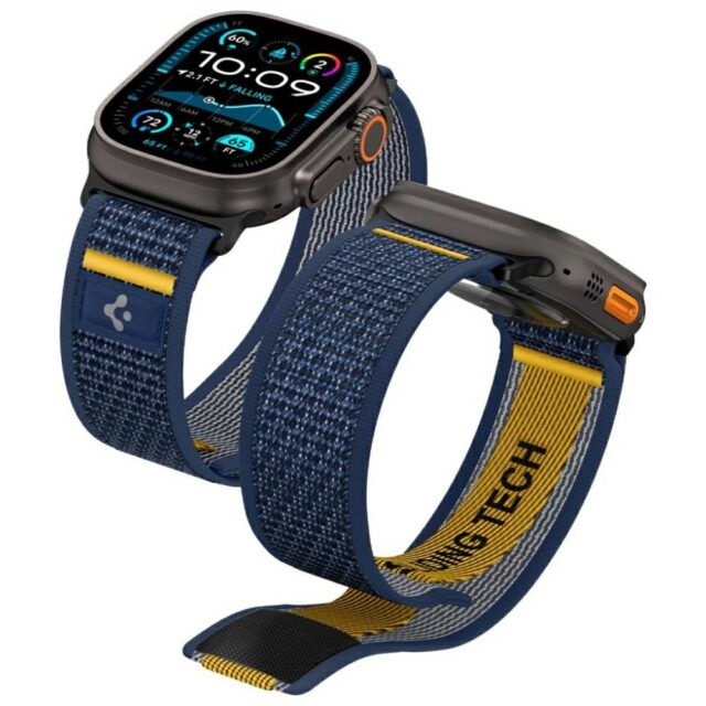 Strap Spigen Athlex Air for Apple Watch6/7/8/9/10/11/SE/SE3/Ultra1/Ultra2/Ultra3(44/45/46/49mm) navy - imagine 9