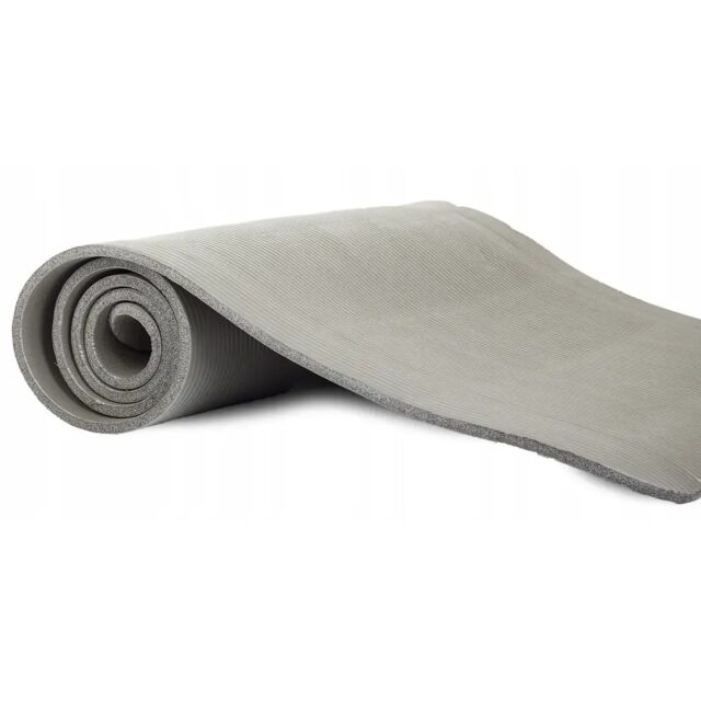 Extralink | Exercise mat | fitness, yoga, aerobics, gray, 180x60cm - imagine 3