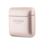Guess Bluetooth Headphones GUTWSSU20ALEGP TWS + Docking Station Rose Gold Printed Logo - imagine 4