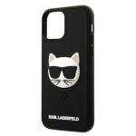 Karl Lagerfeld KLHCP12MCH3DBK iPhone 12/12 Pro 6,1" black hardcase 3D Rubber Choupette - imagine 6