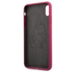 Karl Lagerfeld KLHCPXSLFKFU iPhone X/Xshardcase fushia Silicone Ikonik - imagine 4