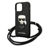 Karl Lagerfeld KLHCP13XCMNIPK iPhone 13 Pro Max 6,7" hardcase black Leather Monogram Patch and - imagine 5