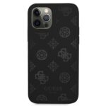 Guess GUHCP12MLSPEBK iPhone 12/12 Pro 6,1" black hard case Peony Collection - imagine 3