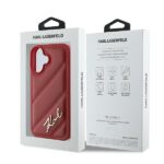 Karl Lagerfeld KLHCP16SPQDSMGR iPhone 16 6.1" red hardcase Quilted Signature - imagine 8