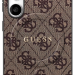 Guess 4G Ring Classic Logo MagSafe Case for Samsung Galaxy S25 FE Brown