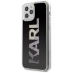 Karl Lagerfeld KLHCP12LKLMLBK iPhone 12 Pro Max 6,7" black hardcase Karl Logo Glitter - imagine 2