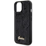 Guess GUHCP14SPSFDGSK iPhone 14 / 15 / 13 6.1" black hardcase Sequin Script Metal - imagine 6