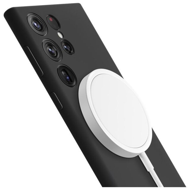 Etui 3MK Hardy Android Silicone MagCase   do Samsung Galaxy S24 Ultra czarny - imagine 6