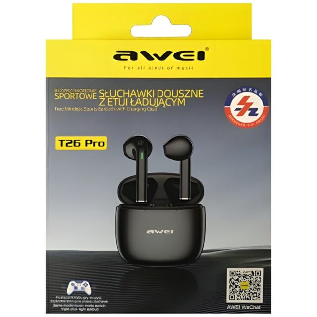 AWEI Bluetooth 5.3 T26 Pro TWS headphones + docking station black - imagine 9