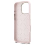 Guess GUHCP16LSMBSLP iPhone 16 Pro 6.3" pink hardcase Silicone Script Metal Logo & Frame - imagine 7