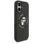 Karl Lagerfeld Silicone Karl&Choupette Ring MagSafe Case for iPhone 17 Black - imagine 4
