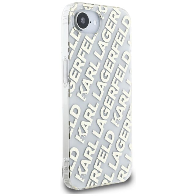 Case Karl Lagerfeld IML Repeat Logo for iPhone 16e gold - imagine 4