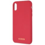 Guess GUHCI61LSGLRE iPhone Xr red hard case Silicone - imagine 3
