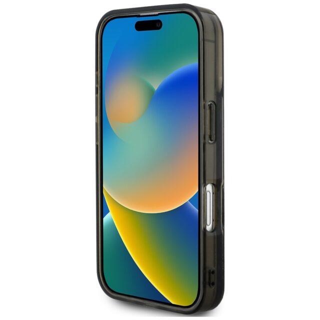 Case Karl Lagerfeld Liquid Glitter       Choupette Logo MagSafe for iPhone 16 black - imagine 5