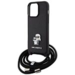 Karl Lagerfeld KLHCP15XSAKCPSK iPhone 15 Pro Max 6.7" hardcase black Crossbody Saffiano Metal - imagine 5